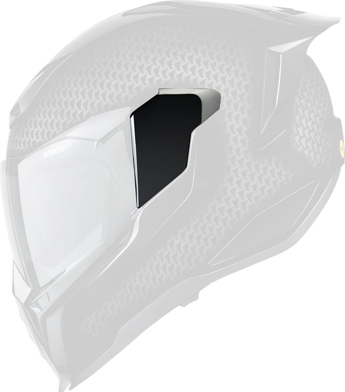 Icon Ultraflite Helmet Side Plates - Carbon Black