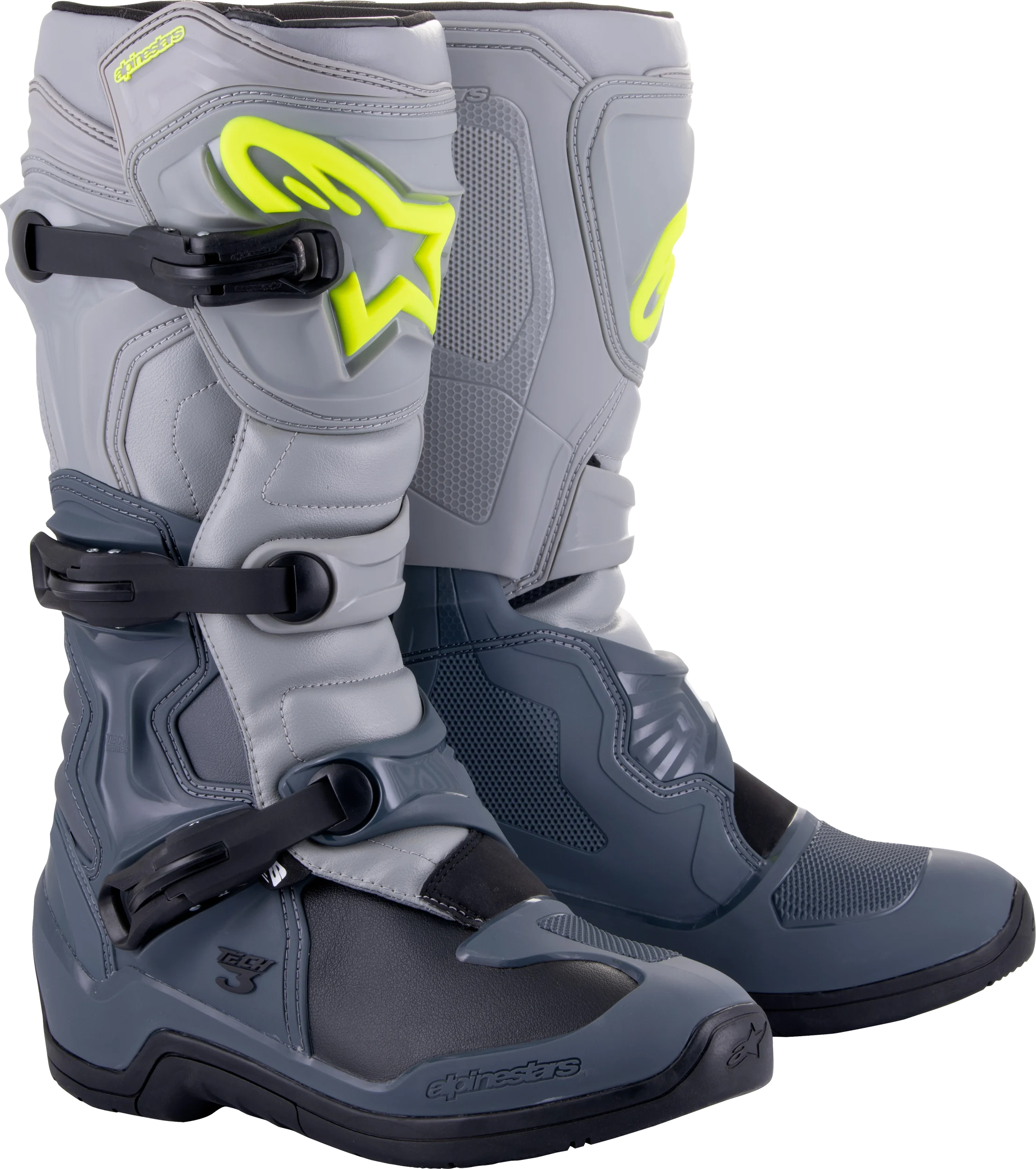 ALPINESTARS Tech 3 Boots - Dk Grey/Lt Grey/Blk