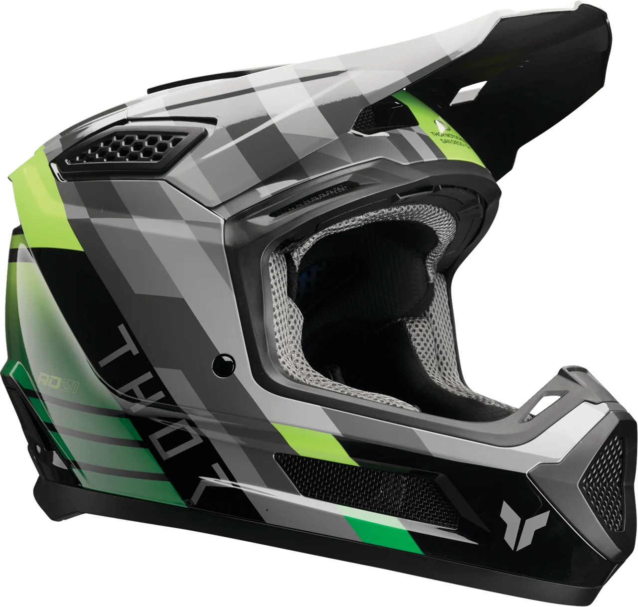 Thor Fleet Helmet - Camber - Black/Green - Small