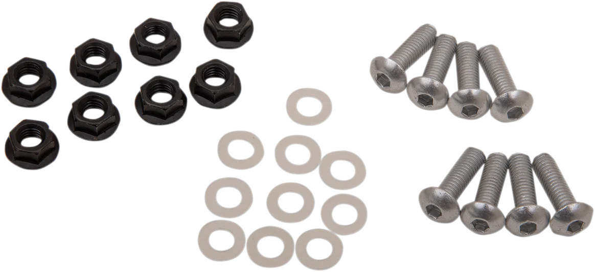 PUIG Hi-Tech Parts Windscreen Screw Kit - Silver