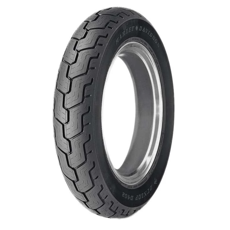 Dunlop D402 Rear Tire - MU85B16 M/C 77H TL - Narrow Whitewall - 45006751