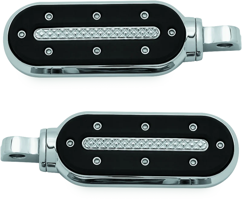 Kuryakyn Heavy Industry Pegs With Adapters Chrome - 7031