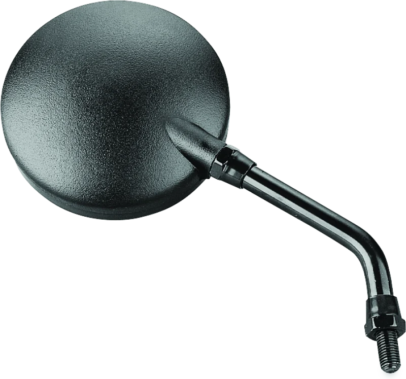 BikeMaster Round Mirror 6in Stem -10mm - Black - 600040