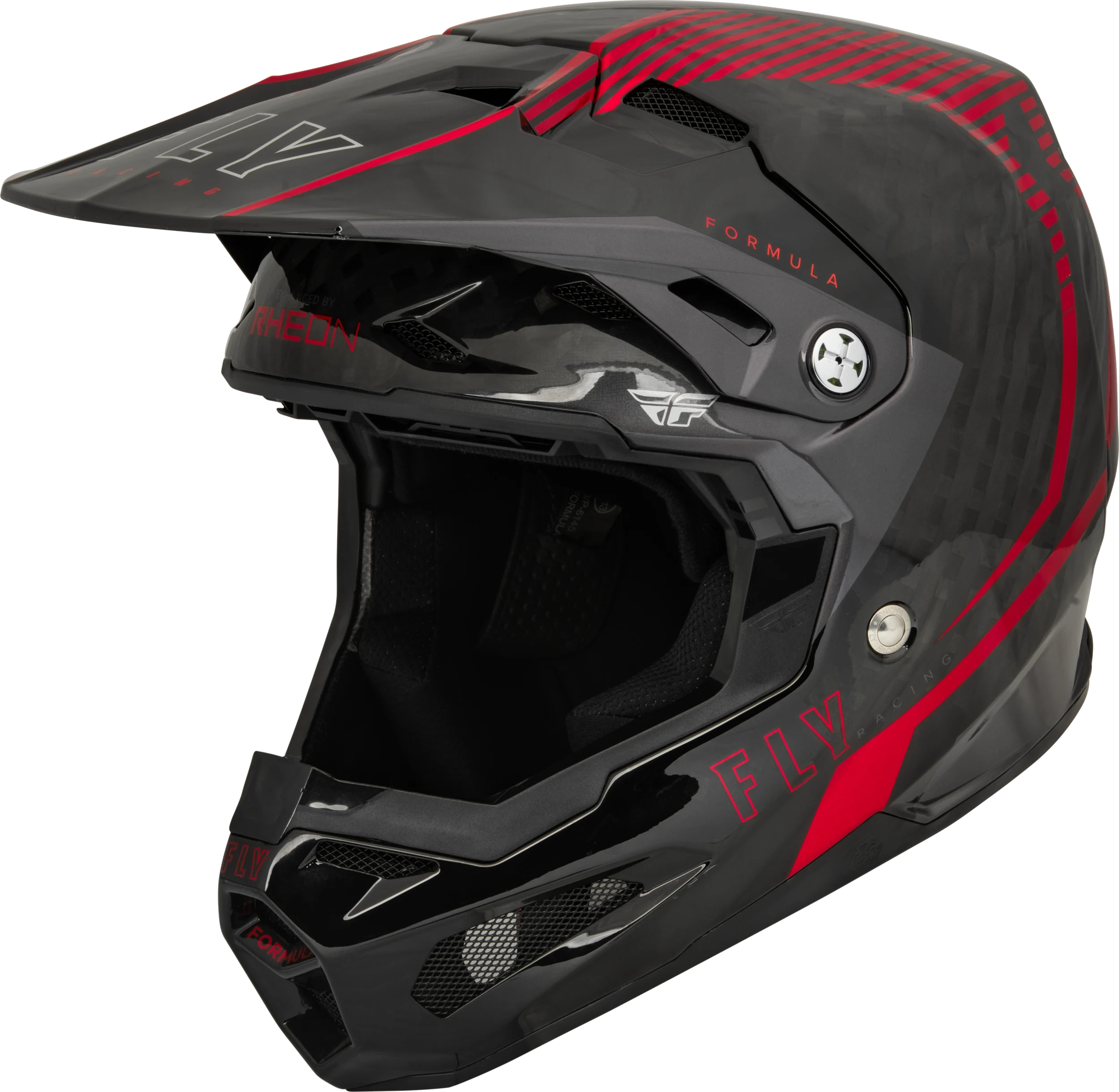 FLY RACING Formula Carbon Tracer Helmet - Red/Black