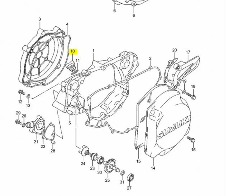 Suzuki OEM Replacement Oil Filler Cap RM DRZ DL GSXR 11971-25D00