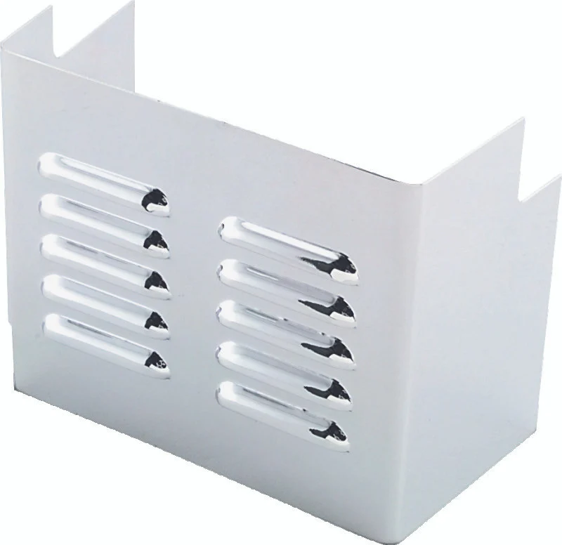 Bikers Choice 73-85 FXE 82-95 XL Chrome Louvered Battery Side Cover - 490071