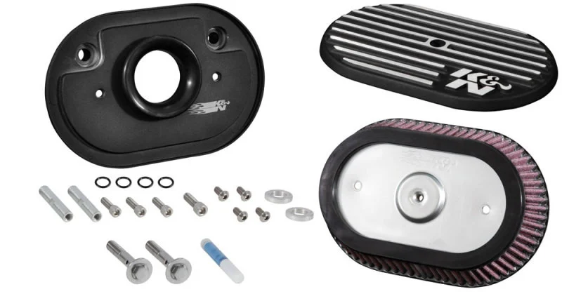 K&N Street Metal Intake System for 12-16 Harley-Davidson Road King 103cl Side Draft Touring - RK-3952
