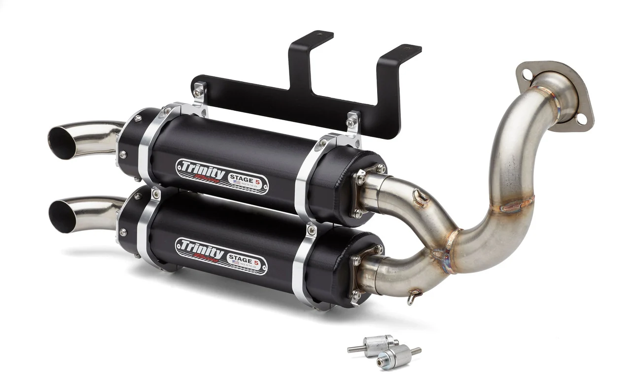 Trinity Stage 5 Dual Slip On Exhaust System - Polaris General XP 1000