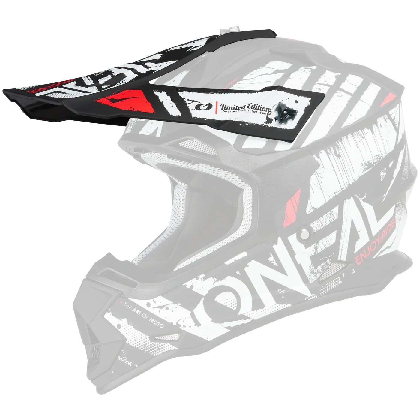 O'NEAL Replacement Visor 2 SRS Glitch - Black/White