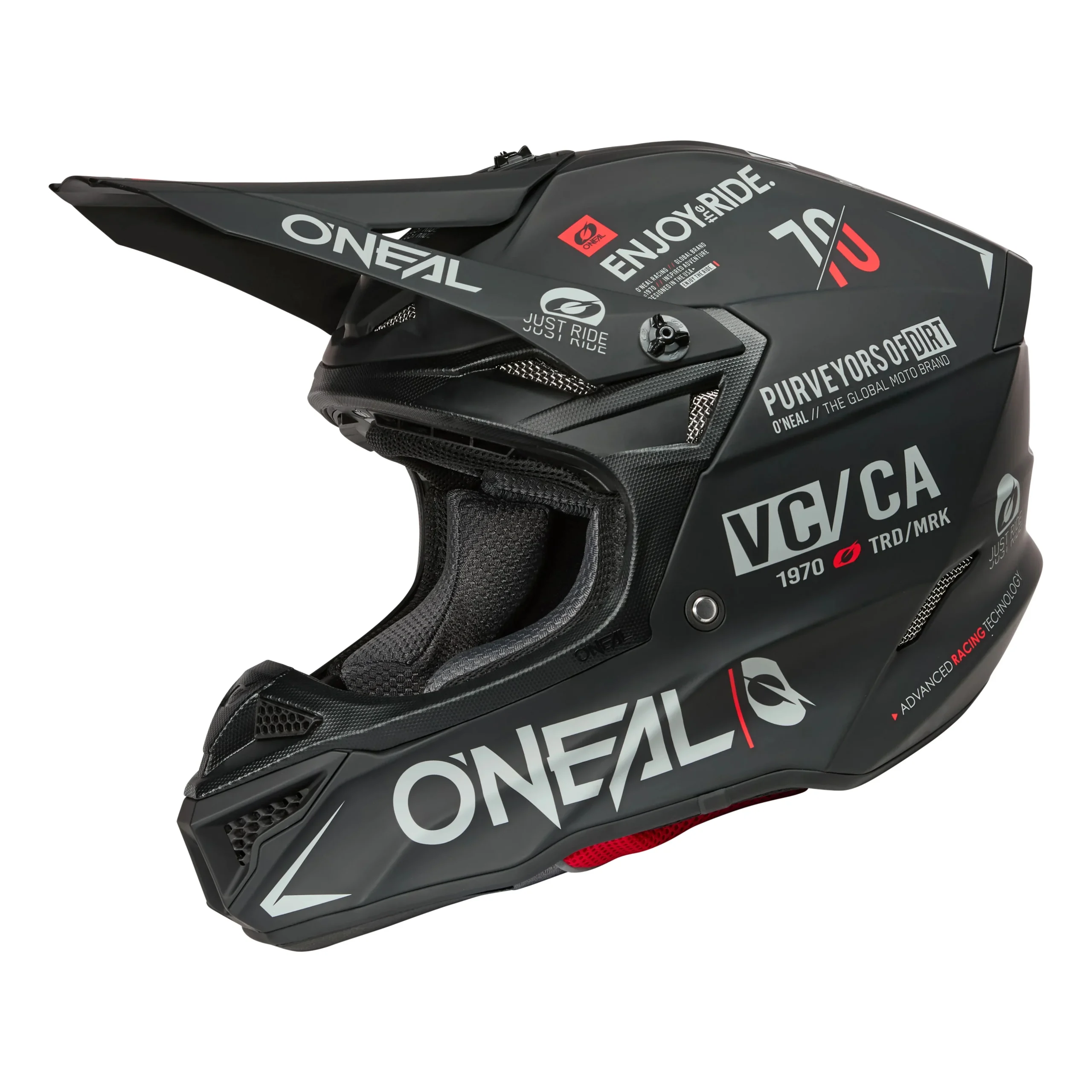 O'NEAL 5 SRS Brand Helmet - Black/Gray