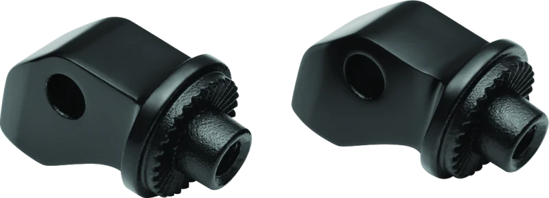 Kuryakyn Splined Front Peg Adapter 15-20 Scout Satin Black - 8893