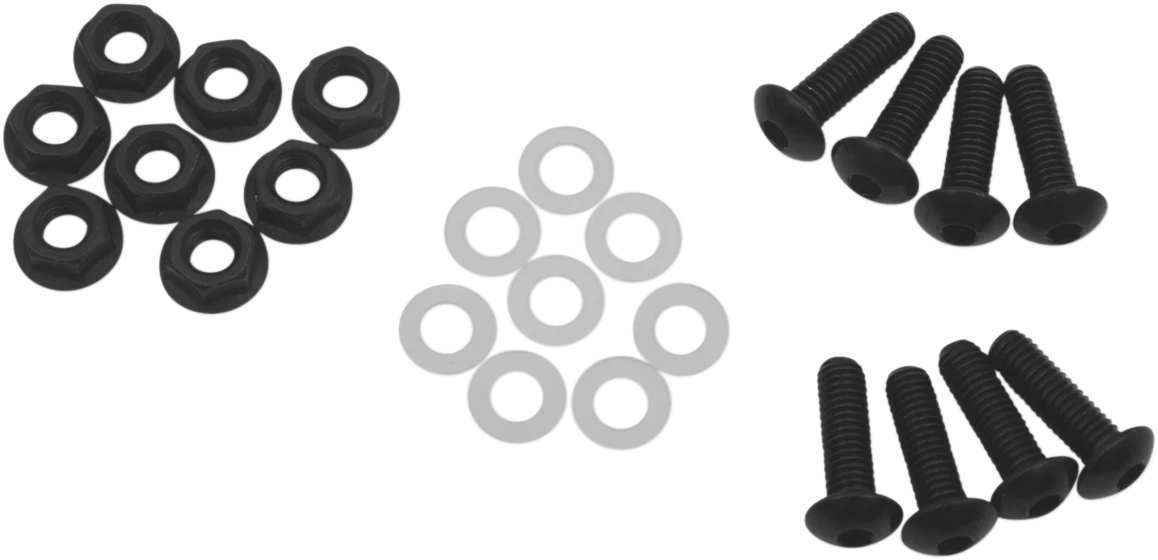 PUIG Hi-Tech Parts Windscreen Screw Kit - Black