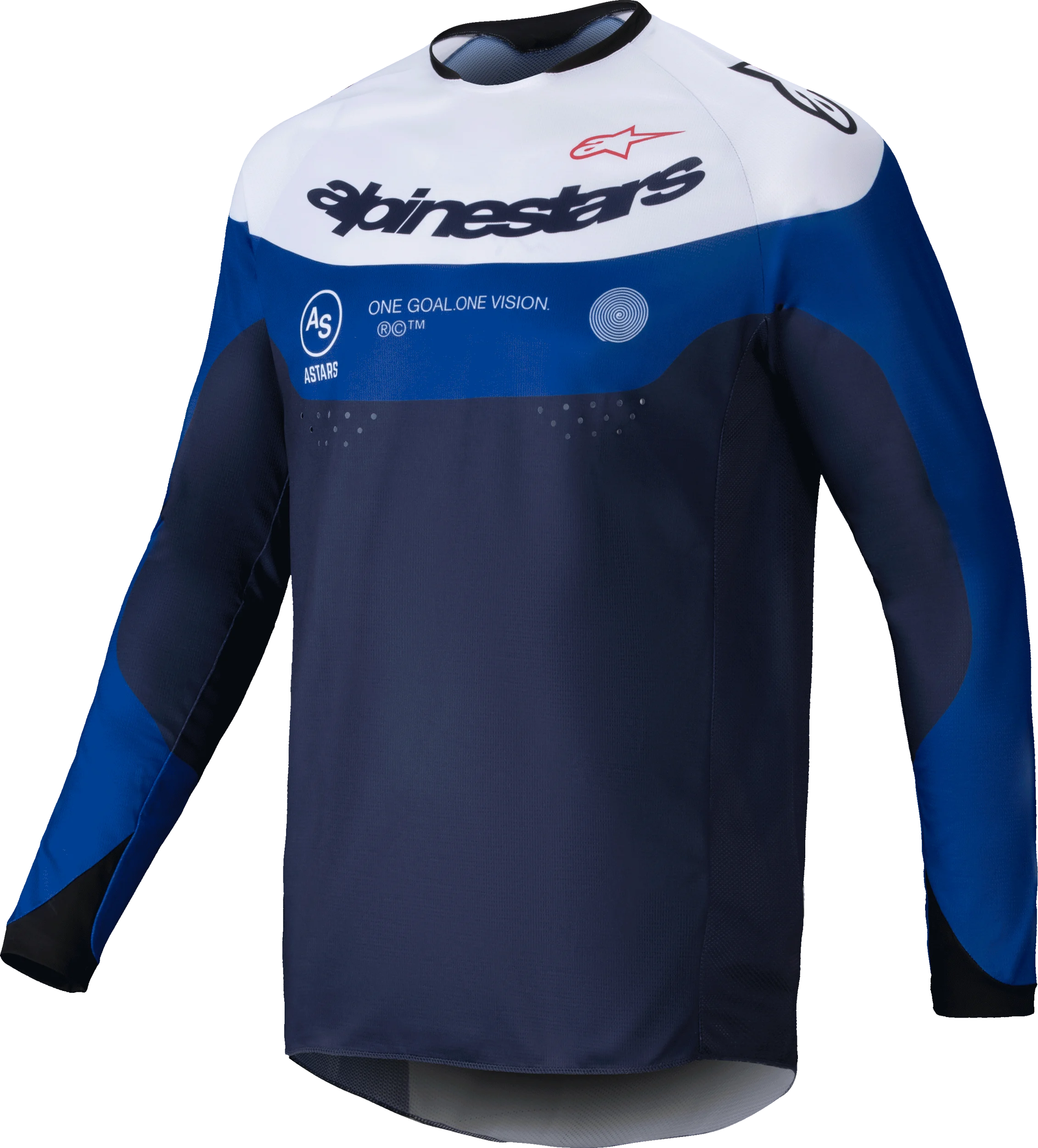 ALPINESTARS Pro-Dura Jersey - Navy/Bright Blue/White