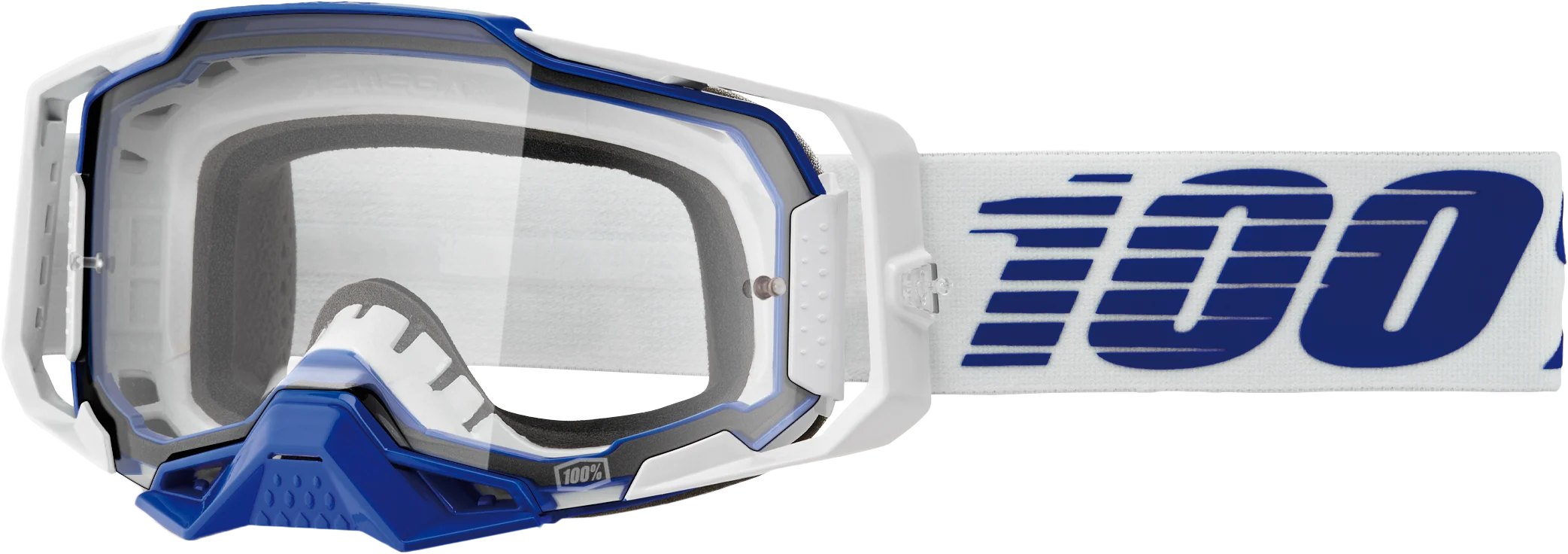 100% Armega Blue Goggles - Clear