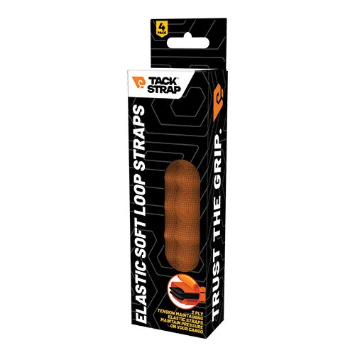 Tack Strap Elastic Soft Loop - 20-inch x 1-inch - 4-Pack