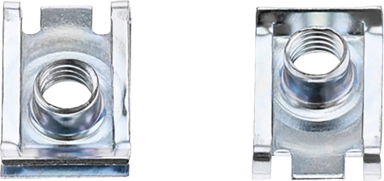 Bolt Clip Nuts - European - M6 x 1.25 - Gold - 10 Pack
