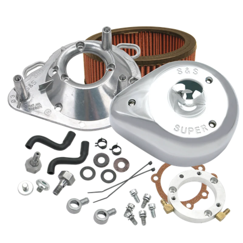 S&S Cycle 01-17 Stock EFI BT Models Teardrop Air Cleaner Kit - 170-0303B