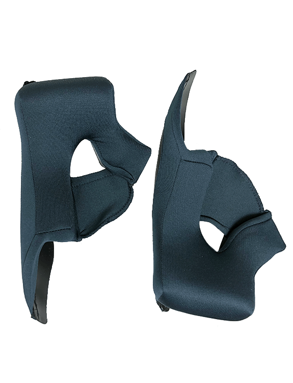 Castle X Replacement Cheek Pads for Mugello Helmet - Black - XS