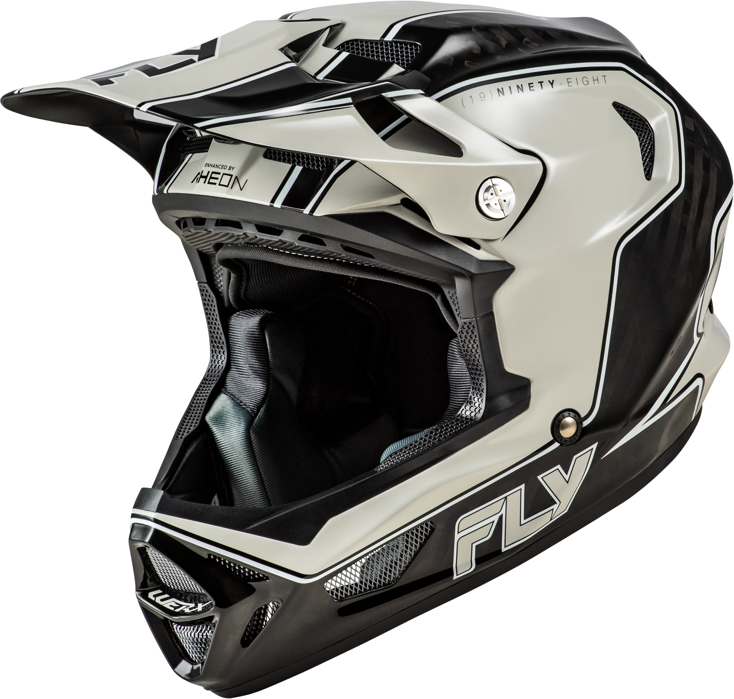 FLY RACING Werx-R Flow Carbon Helmet - Black/Carbon/Grey