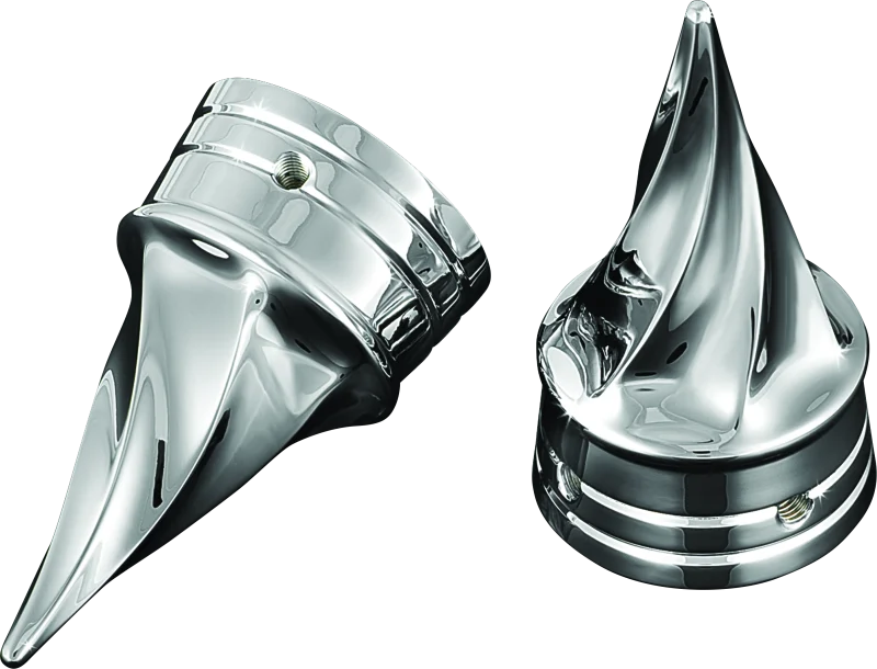 Kuryakyn Twisted Axle Caps Chrome - 1217