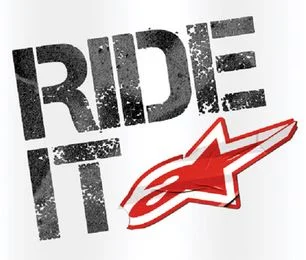 Alpinestars Ride It 4 Inch Square Sticker Decal - Random Color Pick