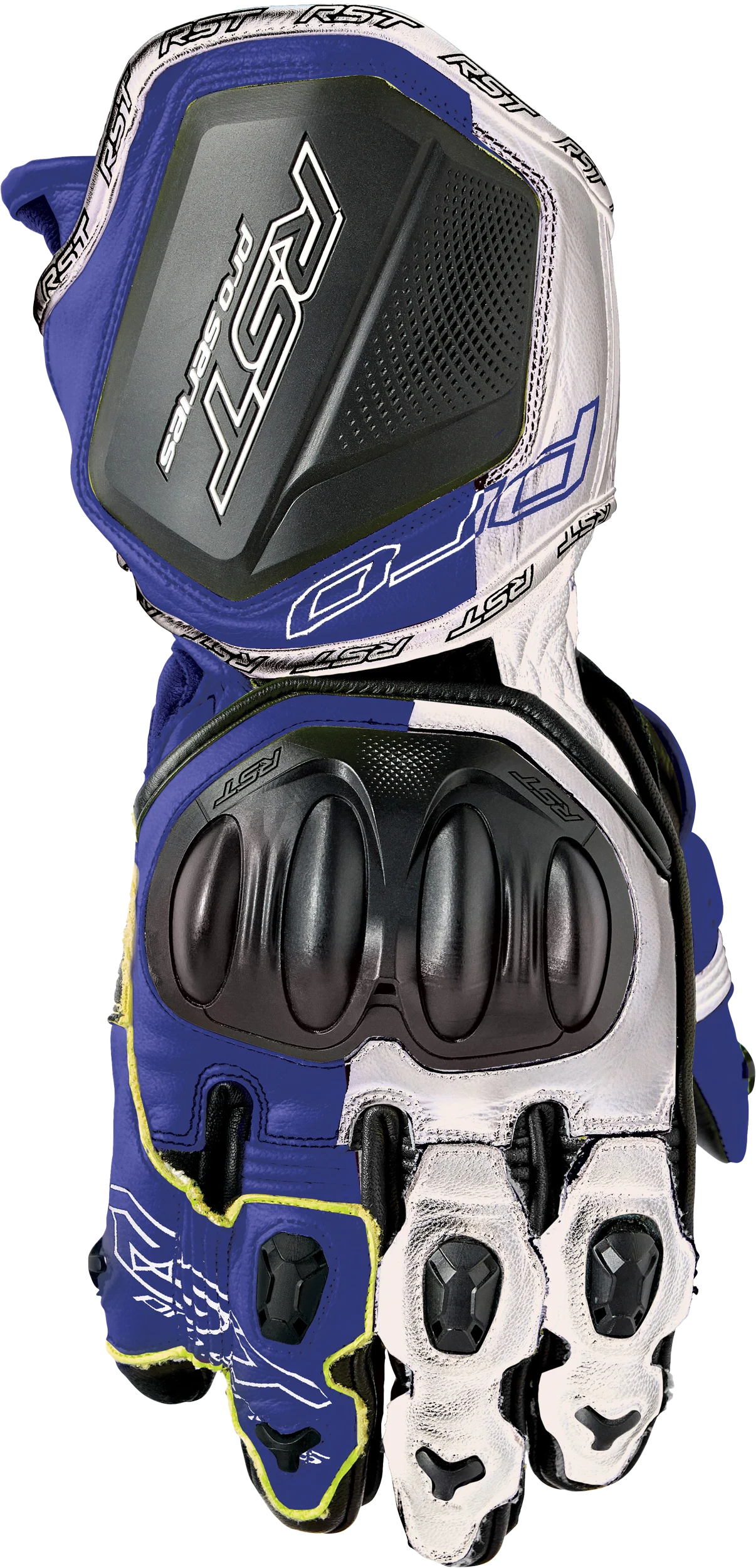 RST Pro Series GP D30 Gloves - white/blue