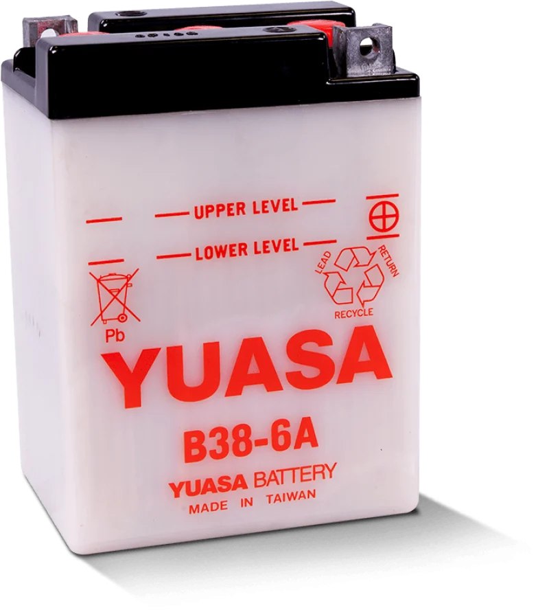 Yuasa B38-6A Conventional 6-Volt Battery - YUAM2614J