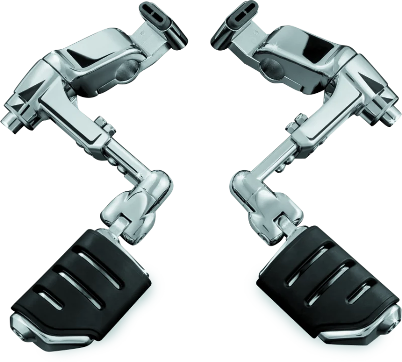Kuryakyn Ergo III Adjustable Mount With Trident Dually ISO Pegs Chrome - 4081