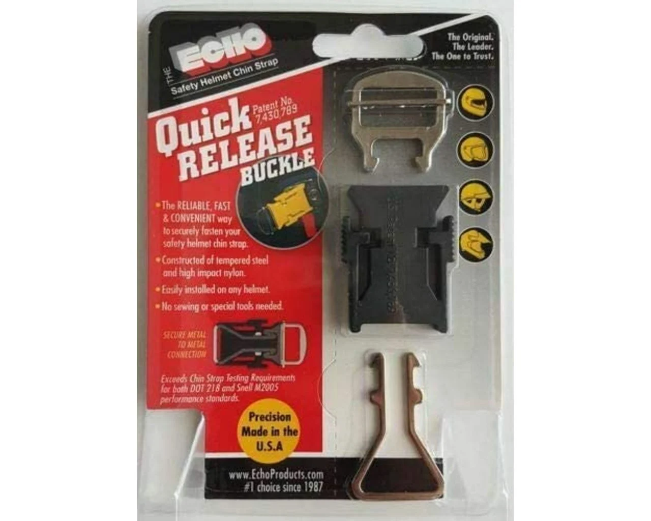 Echo Quick Release Helmet Strap Black Universal QR-BLK