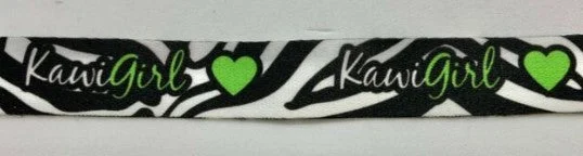 Kawasaki Kawi Girl Polyester Lanyard Black