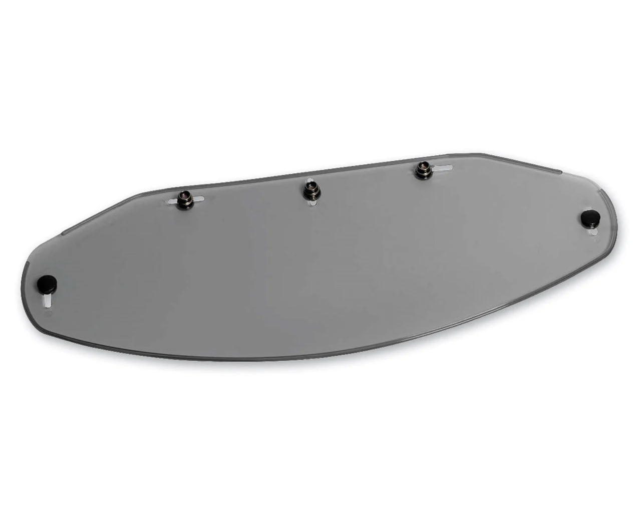 Echo Five-Snap Flat Shield - Open Face Helmets - SMOKE