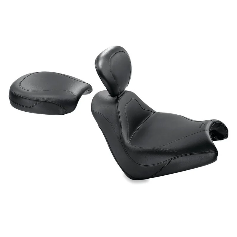 Mustang 05-08 Honda VTX1800F Sport Touring Passenger Seat - Black - 76135