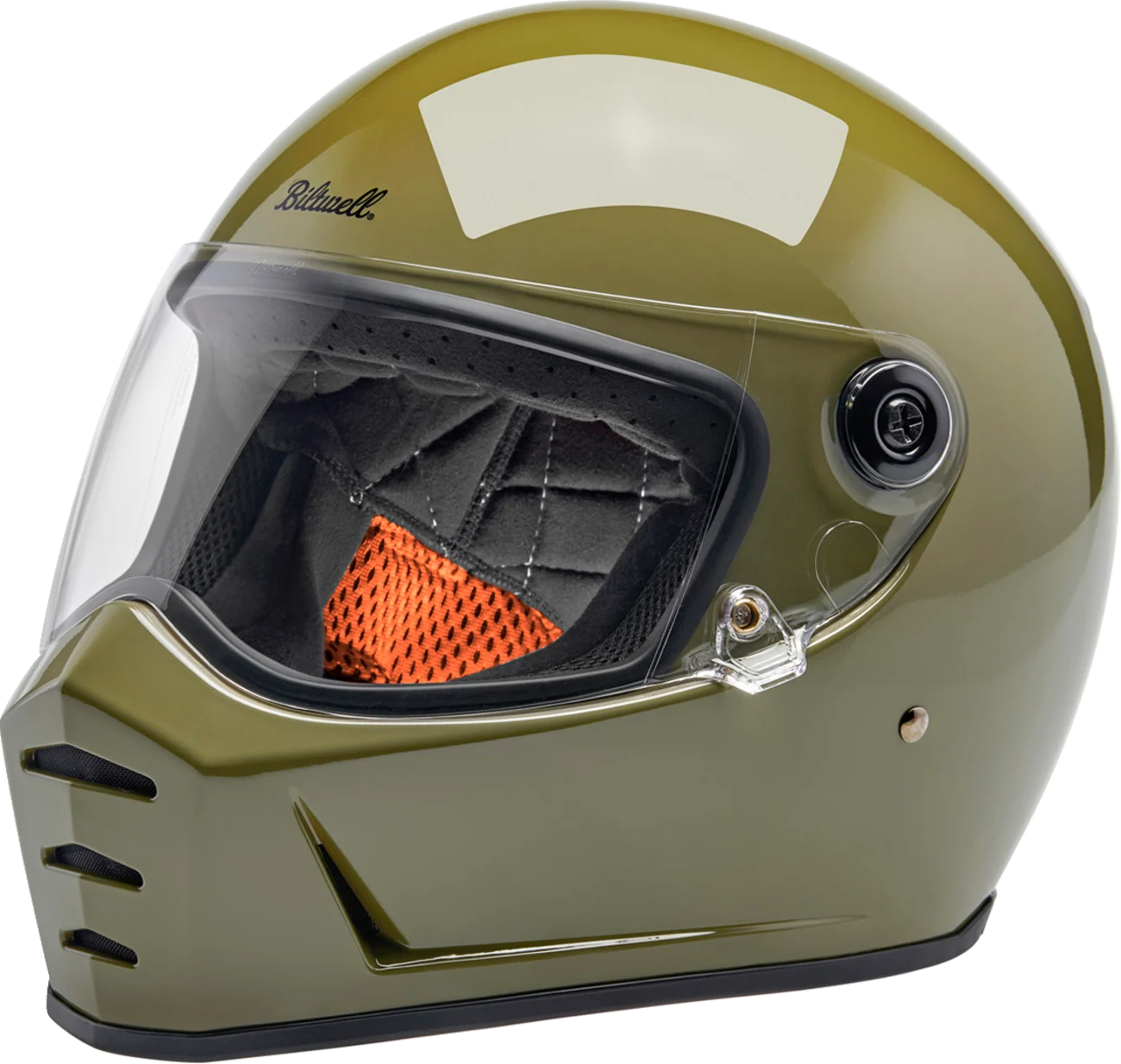 BILTWELL Lane Splitter 22.06 Helmet - Gloss Olive Green