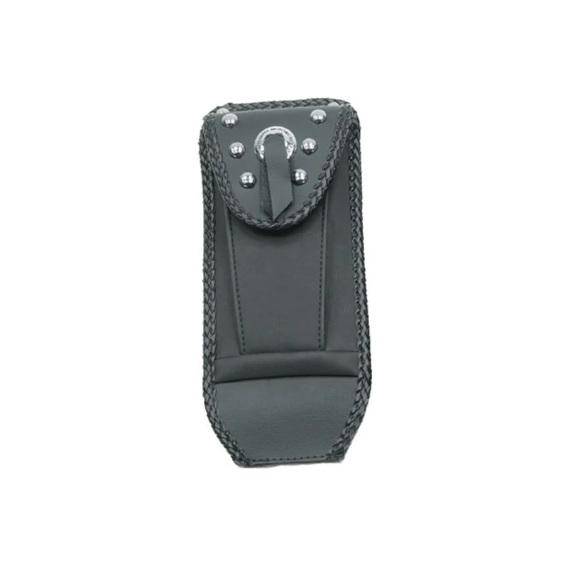Mustang 65-86 Harley Early FL Touring Tank Bib w/Studs - Black - 93309