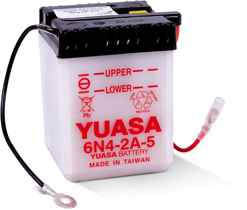 Yuasa 6N4-2A-5 Conventional 6-Volt Battery - YUAM2645A