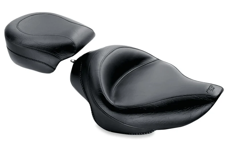 Mustang 04-21 Harley Sportster 3.3 Gallon Standard Touring Solo Seat - Black - 76157