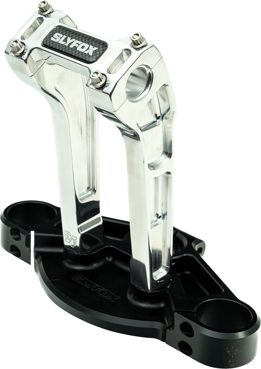 Slyfox Handlebar Riser Kit - Pullback - 1in. Clamping / 8in. Rise - Raw