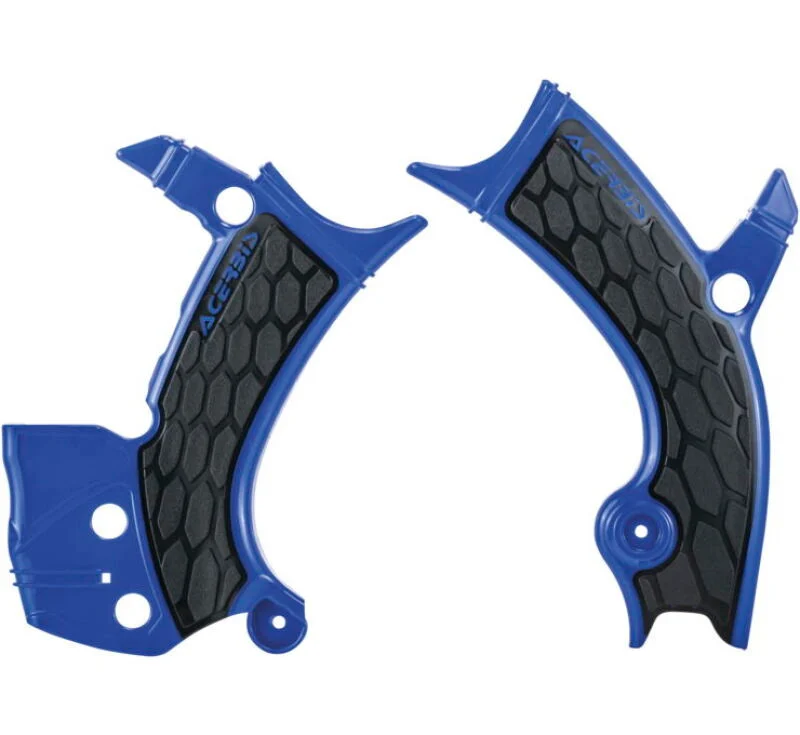Acerbis 16-19 Yamaha YZ250F/YZ450F/YZ250FX/YZ450FX/WR250F/450F Frame Guards- X-Grip - Blue/Black - 2689411034