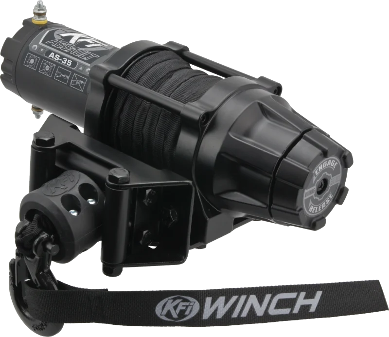 KFI 3500 lb Assault Winch with Synthetic Cable - AS-35