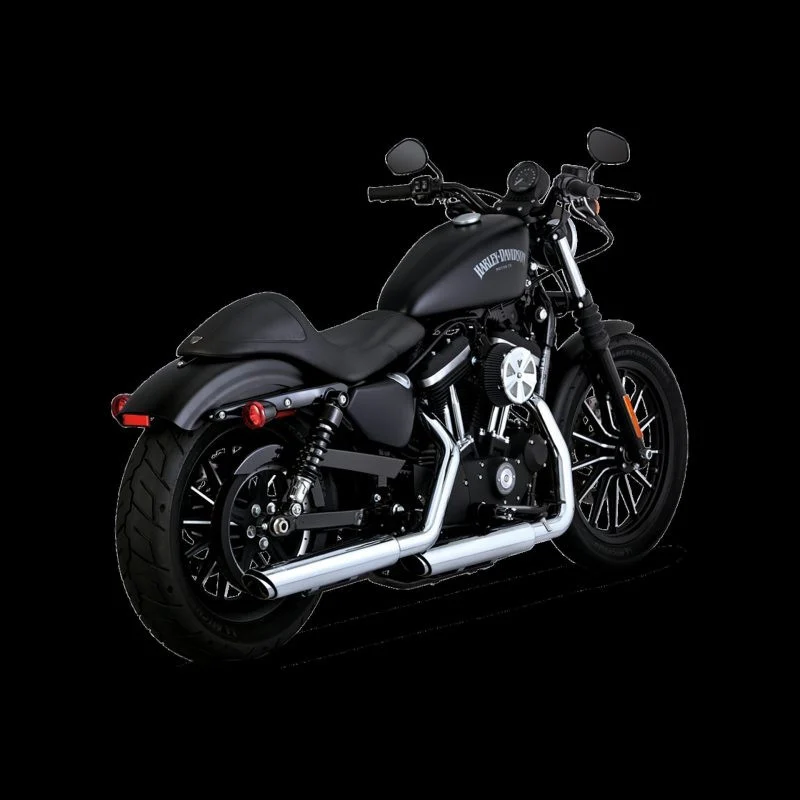 Vance & Hines HD Sportster 14-22 Twin Slash 3In PCX Slip-On Exhaust - 16361