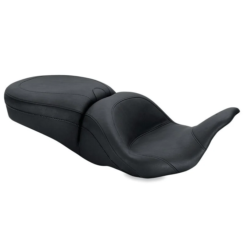 Mustang 08-21 Harley Electra Glide, Rd Glide, Rd King, Str Glide Lowdown Touring 1PC Seat - Black - 79700