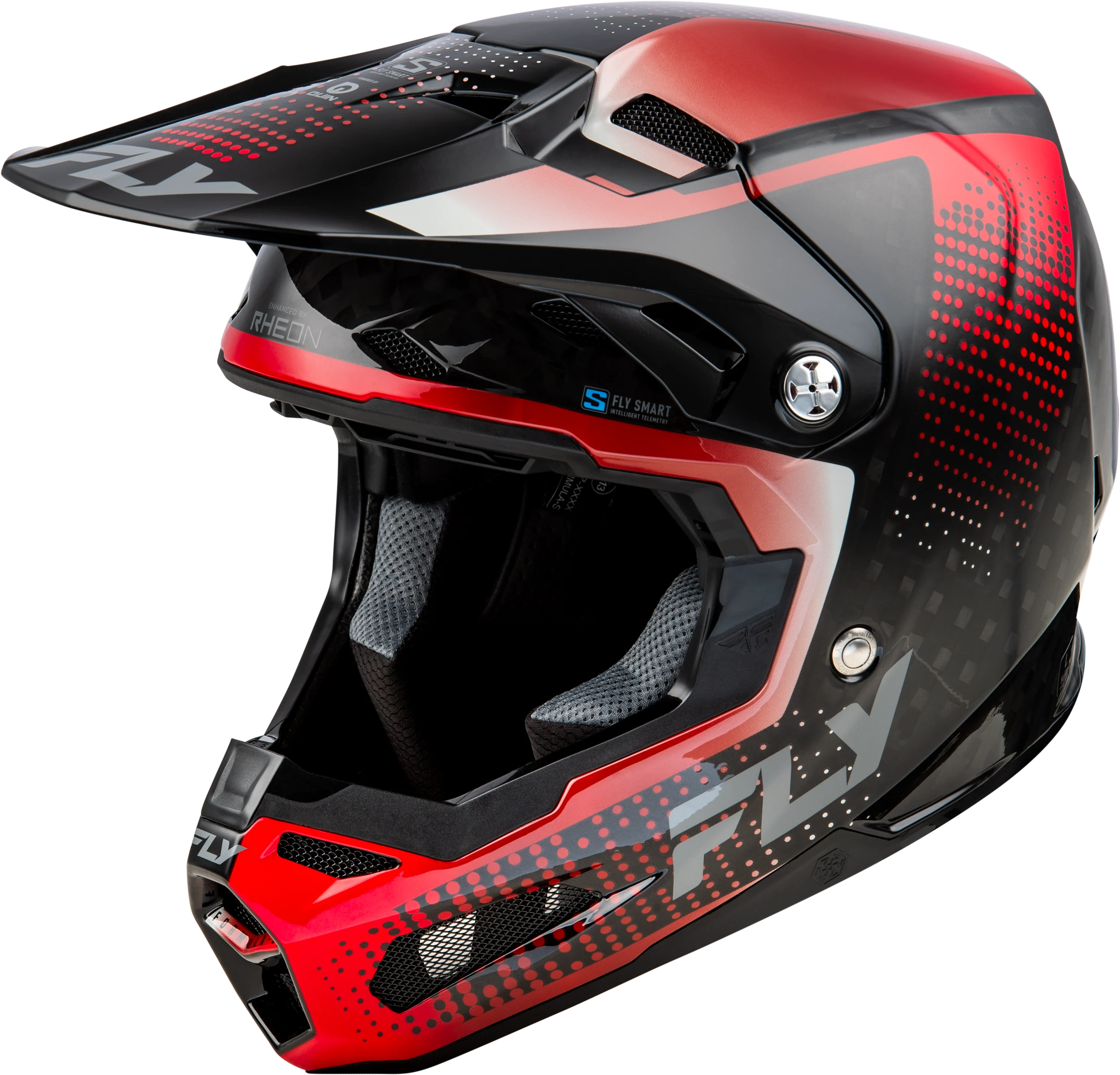 FLY RACING Formula S Carbon Protocol - black carbon/red