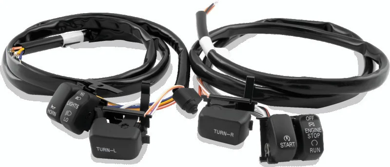 Twin Power 96-06 Big Twin and XL Black Handlebar Switch Kit - 482653