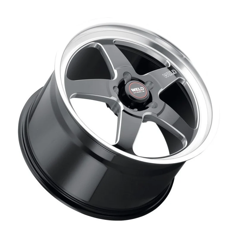 Weld S155 17x5 Ventura Drag 5x114.3 ET-21 BS2.18 Gloss BLK MIL DIA 78.1 - S1557C067N21