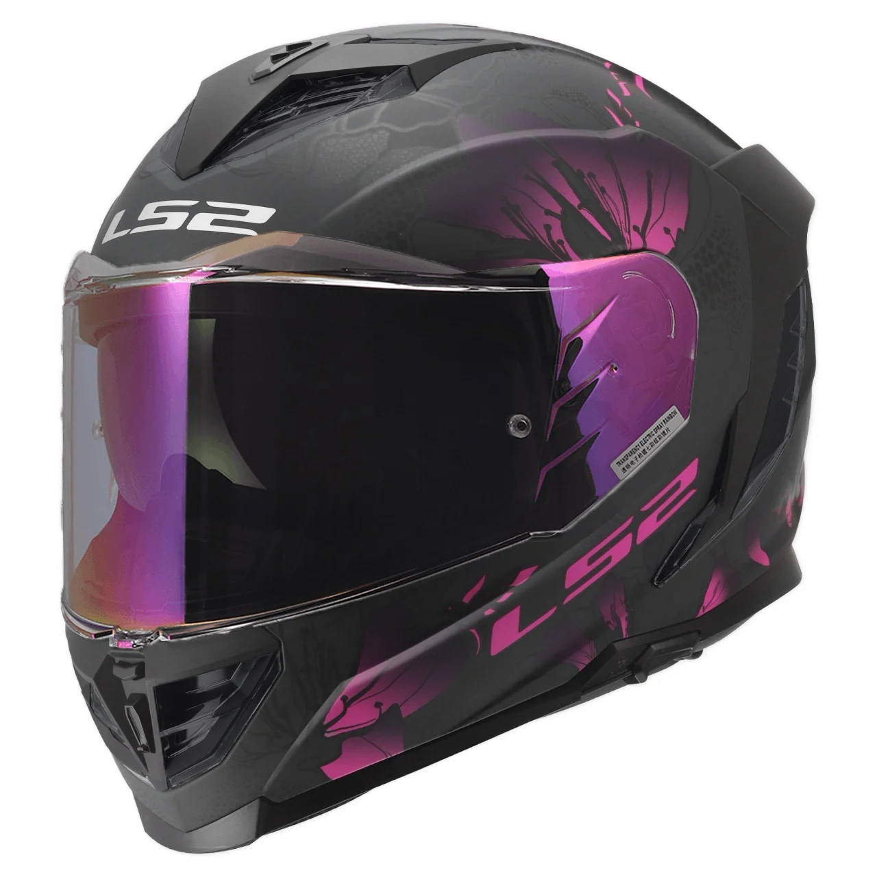 LS2 Assault III Burst Full Face Motorcycle Helmet With Sun Shield