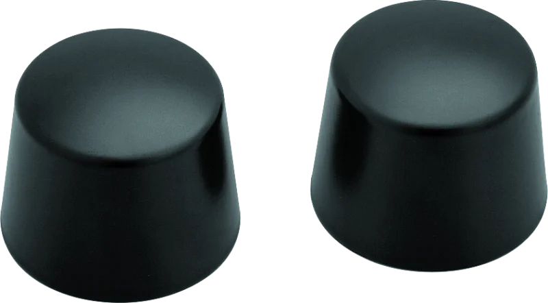 Kuryakyn Front Axle Nut Caps Satin Black - 1229