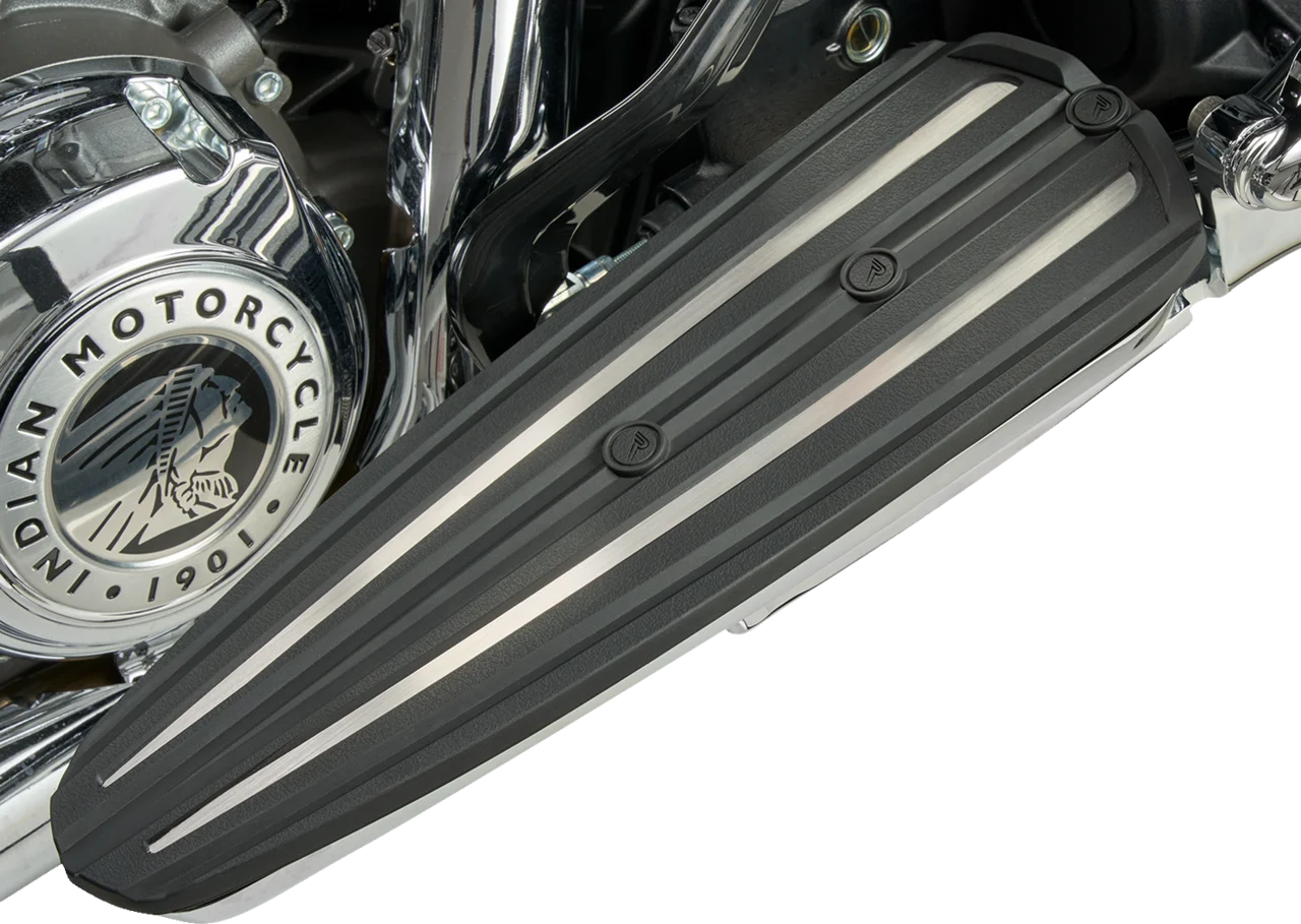 Ciro RydeCulture Charles Chapa Floorboard Inserts - Black - Stainless Steel Accents