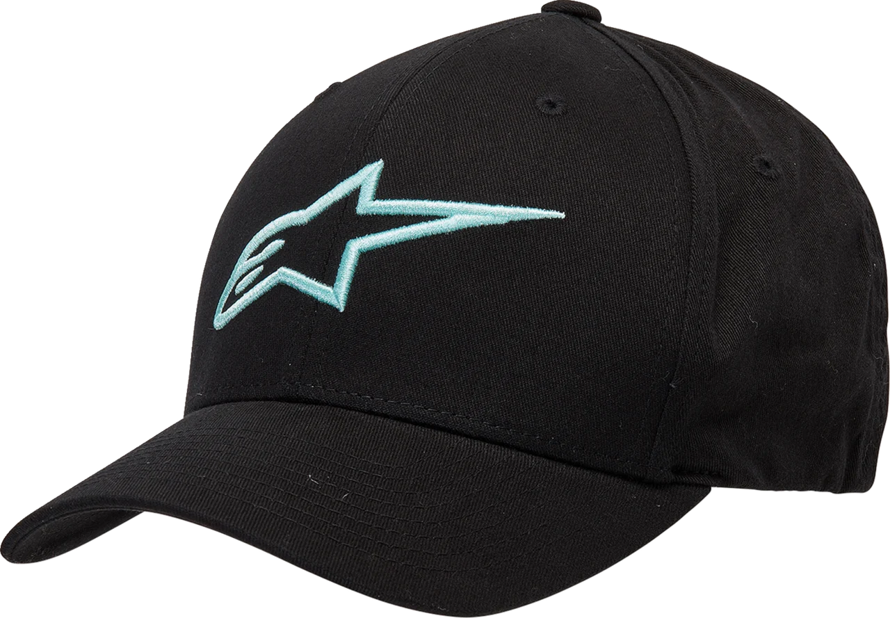 Alpinestars Ageless Curve Hat - Small/Medium - Black/Light Aqua
