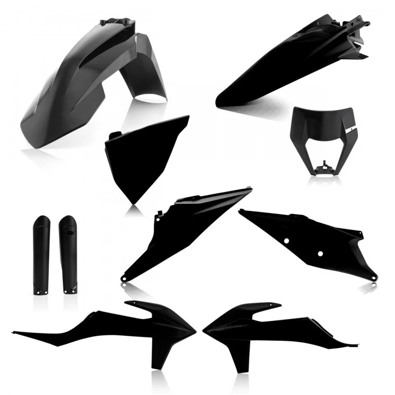 Acerbis 20-23 KTM 150-500 XCF-W/ XC-W-tpi/ EXC-tpi/ EXC-F Full Plastic Kit - Black - 2791540001