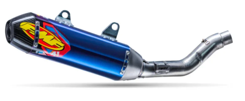 FMF Racing 25+ Kawasaki KX250F Anodized Titanium Factory 4.1 RCT Slip-On Muffler w/ R. Carbon Cap - 042412